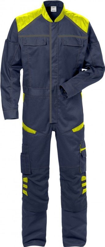 Fristads - Overall 8555 STFP - Marineblauw/hi-vis geel - Werkoverall