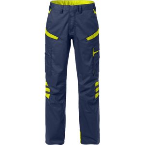 Fristads Broek Dames 2554 Stfp - Marineblauw/hi-vis geel