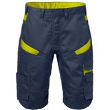 Fristads Korte Broek 2562 Stfp - Marineblauw/hi-vis geel