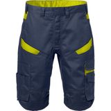 Fristads Korte Broek 2562 Stfp - Marineblauw/hi-vis geel