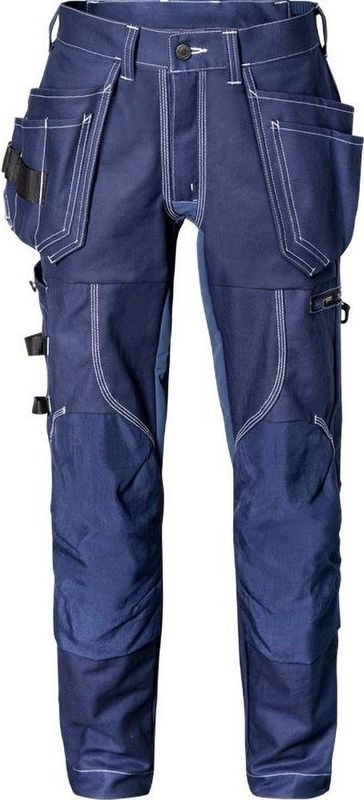 Fristads - Werkbroek Stretch 2604 - Katoen - Zwart - CORDURA® Verstevigingen