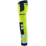 Fristads Hi Vis Werkbroek Klasse 2 Flexforce - Hi-Vis geel/marineblauw