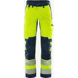 Fristads Hi Vis Werkbroek Klasse 2 Flexforce - Hi-Vis oranje/marineblauw