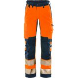 Fristads Hi Vis Werkbroek Klasse 2 Flexforce - Hi-Vis oranje/marineblauw