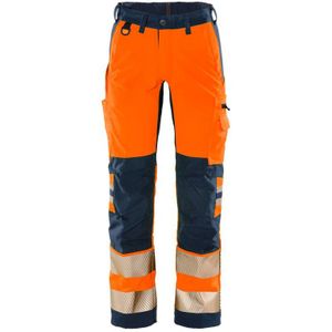 Fristads Hi Vis Werkbroek Klasse 2 Flexforce - Hi-Vis oranje/marineblauw