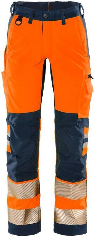 Fristads Hi Vis Werkbroek Klasse 2 Flexforce - Hi-Vis oranje/marineblauw