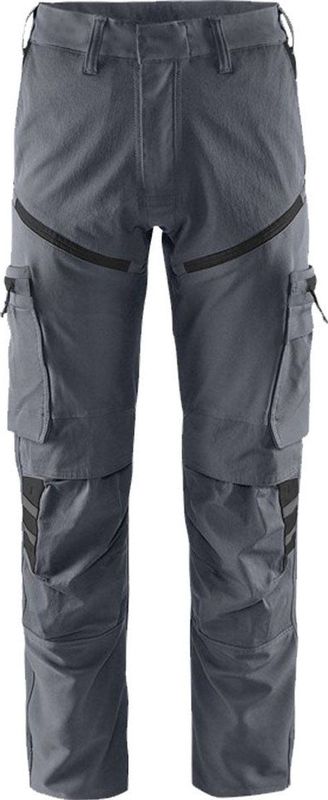 Fristads - Stretch Werkbroek 2653 - Grijs/Zwart - Katoen/Polyester