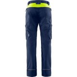 Fristads - Stretch Werkbroek 2653 Lws - Marineblauw/hi-vis geel - Lichtgewicht 4-way Stretchmateriaal