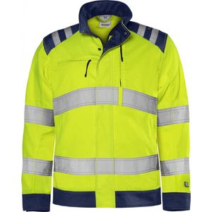 Fristads High vis Green jack klasse 3 4067 GPLU - Hi-Vis geel/marineblauw - 3XL