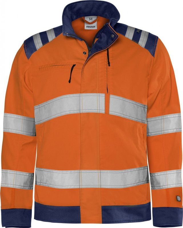 Fristads High vis Green jack klasse 3 4067 GPLU - Hi-Vis oranje/marineblauw