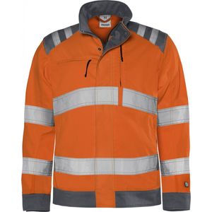 Fristads High vis Green jack klasse 3 4067 GPLU - Hi-Vis Oranje/Grijs