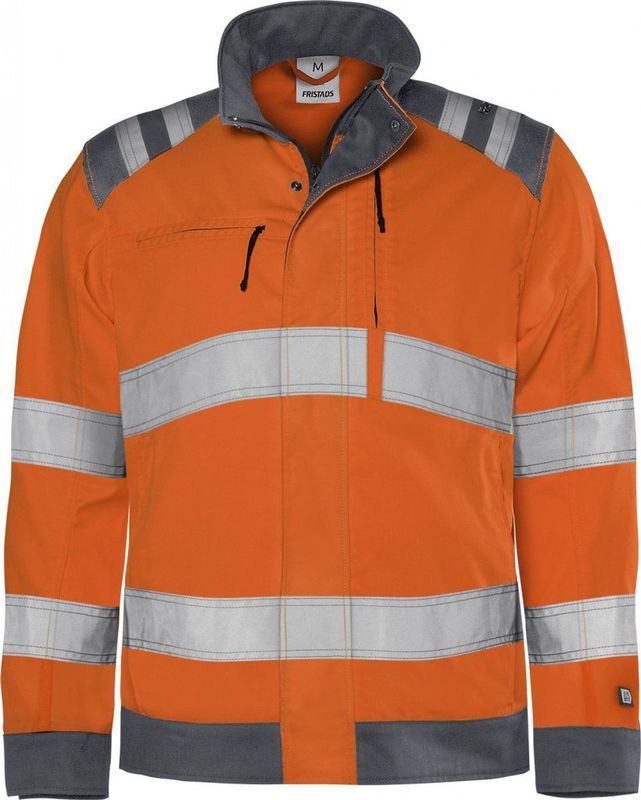 Fristads High vis Green jack klasse 3 4067 GPLU - Hi-Vis Oranje/Grijs