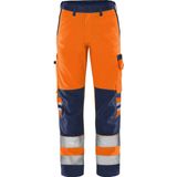 Fristads high vis Green broek klasse 2 2651 GPLU - Hi-Vis oranje/marineblauw