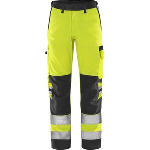 Fristads high vis Green broek klasse 2 2651 GPLU - Hi-Vis geel/zwart