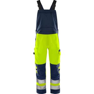 Fristads High vis Green amerikaanse overall klasse 2 1030 GLPU Hi-Vis Geel/Marineblauw maat D104
