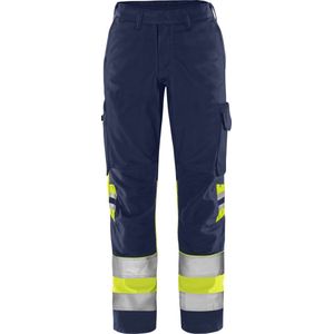 Fristads - 2652 GPLU - Werkbroek - Hi-Vis Geel/Marineblauw - Biologisch Katoen/Recycled Polyester