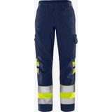 Fristads High vis Green broek dames klasse 1 2652 GPLU Hi-Vis Oranje/Marineblauw maat 34