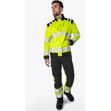 Fristads High vis Green broek klasse 1 2649 GPLU - Hi-Vis geel/zwart
