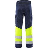 Fristads High vis Green broek klasse 1 2668 GPLU Hi-Vis Geel/Marineblauw maat C146