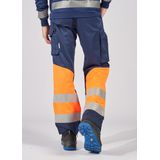 Fristads High vis Green broek klasse 1 2668 GPLU - Hi-Vis geel/zwart