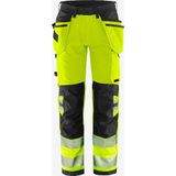 Fristads High Vis Green werkbroek stretch klasse 2 2644 GSTP Hi-Vis Geel/Marineblauw maat C146
