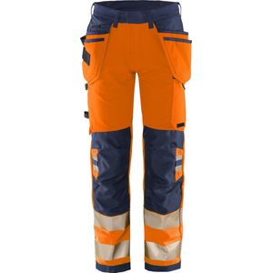 Fristads High Vis Green werkbroek stretch klasse 2 2644 GSTP - Hi-Vis oranje/marineblauw