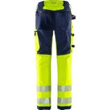 Fristads High vis Green broek klasse 2 2645 GSTP - Hi-Vis geel/marineblauw