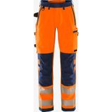 Fristads High vis Green broek dames stretch klasse 2 2665 GSTP - Hi-Vis oranje/marineblauw