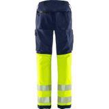 Fristads High vis Green broek klasse 1 2647 GSTP Hi-Vis Geel/Marineblauw maat C146