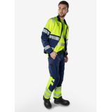 Fristads High vis Green broek klasse 1 2647 GSTP Hi-Vis Geel/Marineblauw maat C146