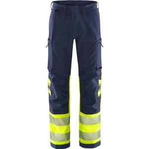 Fristads High vis Green broek klasse 1 2647 GSTP Hi-Vis Geel/Marineblauw maat C146