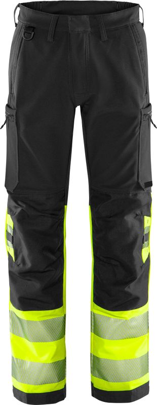 Fristads High vis Green broek klasse 1 2647 GSTP Hi-Vis Geel/Zwart maat C146