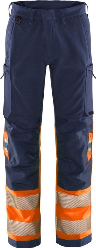 Fristads High vis Green broek klasse 1 2647 GSTP - Hi-Vis oranje/marineblauw