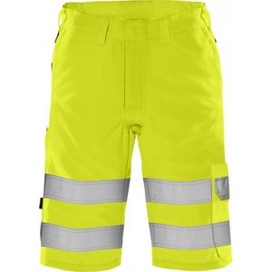 Fristads High vis Green korte broek klasse 2 2650 GPLU - Hi-Vis geel