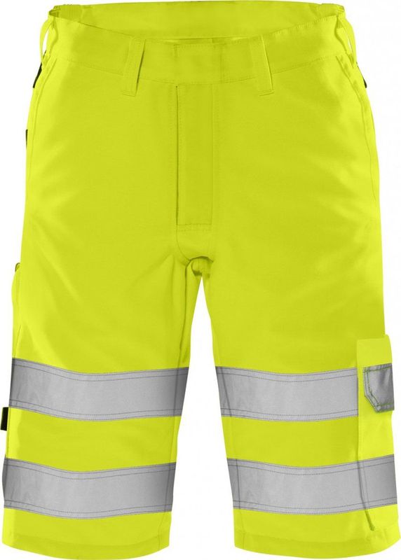 Fristads High vis Green korte broek klasse 2 2650 GPLU - Hi-Vis geel