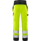 Fristads High vis Green werkbroek klasse 2 2641 GPLU - Hi-Vis geel/zwart