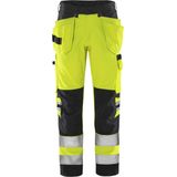 Fristads High vis Green werkbroek klasse 2 2641 GPLU - Hi-Vis geel/zwart