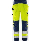 Fristads High vis Green werkbroek klasse 2 2641 GPLU - Hi-Vis oranje/marineblauw