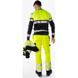 Fristads High vis Green werkbroek klasse 2 2641 GPLU - Hi-Vis Oranje/Grijs