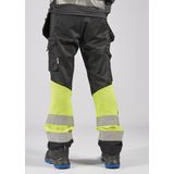 Fristads High vis Green werkbroek klasse 1 2640 GPLU - Hi-Vis Oranje/Grijs