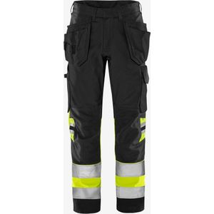 Fristads High vis Green werkbroek klasse 1 2640 GPLU - Hi-Vis Oranje/Grijs
