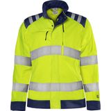 Fristads High vis Green jack dames klasse 3 4068 GPLU Hi-Vis Geel/Marineblauw maat M