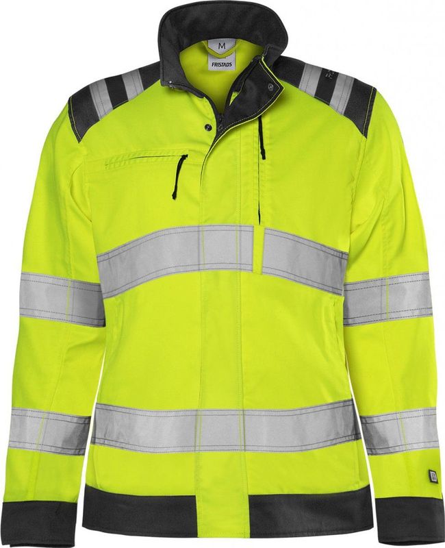 Fristads High vis Green jack dames klasse 3 4068 GPLU Hi-Vis Geel/Zwart maat 4XL