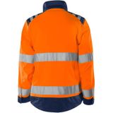 Fristads High vis Green jack dames klasse 3 4068 GPLU Hi-Vis Oranje/Marineblauw maat S