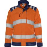 Fristads High vis Green jack dames klasse 3 4068 GPLU Hi-Vis Oranje/Marineblauw maat S