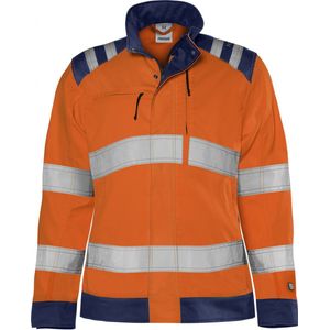Fristads High vis Green jack dames klasse 3 4068 GPLU Hi-Vis Oranje/Marineblauw maat S