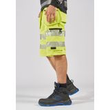 Fristads High vis Green stretch korte broek klasse 2 2646 GSTP - Hi-Vis geel/zwart