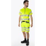 Fristads High vis Green stretch korte broek klasse 2 2646 GSTP - Hi-Vis oranje/marineblauw