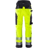 Fristads - Flamestat High Vis Broek - Hi-Vis Geel/Marineblauw - Waterdicht, Winddicht, Ademend