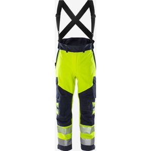 Fristads - Flamestat High Vis Broek - Hi-Vis Geel/Marineblauw - Waterdicht, Winddicht, Ademend